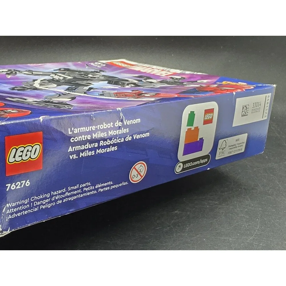 LEGO Marvel Venom Mech Armor vs. Miles Morales 76276 New Sealed*Box Has Flaws